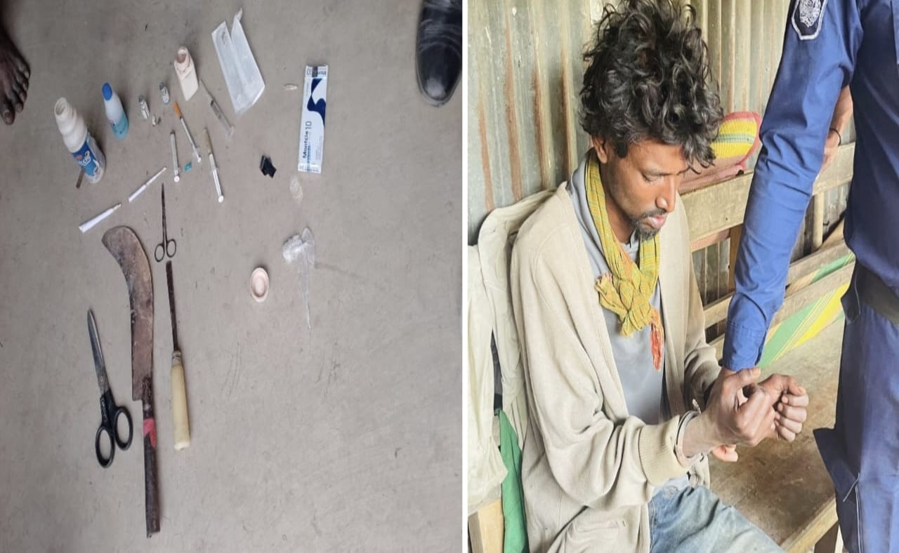 দৌলতপুরে মাদক সেবনকারীর ১ বছর কারাদণ্ড ও মালামাল উদ্ধার